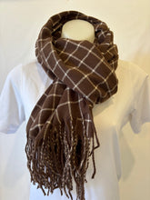 Load image into Gallery viewer, Checked Cosy Viscose Scarf (other colours)