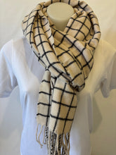 Load image into Gallery viewer, Checked Cosy Viscose Scarf (other colours)