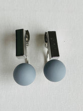 Load image into Gallery viewer, Rectangle and Ball Drop Earrings