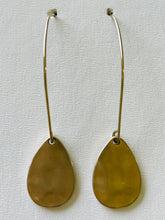 Load image into Gallery viewer, Beaten Tear Drop Earrings (gold available)