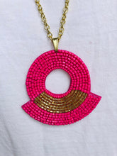 Load image into Gallery viewer, Vibrant Bead Pendant Necklace (many colours)