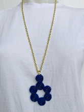 Load image into Gallery viewer, Navy Flower