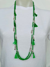 Load image into Gallery viewer, Bead & Tassel Necklace (other colours)