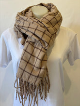Load image into Gallery viewer, Checked Cosy Viscose Scarf (other colours)

