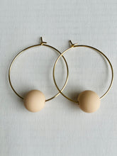 Load image into Gallery viewer, Circle with Ball Drop Earrings (lots of colours)
