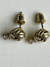 Load image into Gallery viewer, Knot &amp; Clear Crystal Earrings (check out other colours)
