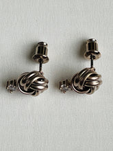 Load image into Gallery viewer, Knot &amp; Clear Crystal Earrings (check out other colours)
