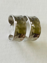 Load image into Gallery viewer, Beaten Metal Hoop Earrings
