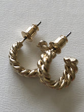 Load image into Gallery viewer, Dainty Twisted Hoop Earrings (silver option available)
