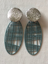 Load image into Gallery viewer, Circle &amp; Oval Drop Earrings (check out other colours)
