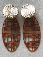 Load image into Gallery viewer, Circle &amp; Oval Drop Earrings (check out other colours)
