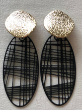 Load image into Gallery viewer, Circle &amp; Oval Drop Earrings (check out other colours)
