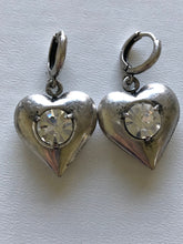 Load image into Gallery viewer, Crystal Heart Earrings (2 colour options)
