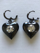 Load image into Gallery viewer, Crystal Heart Earrings (2 colour options)
