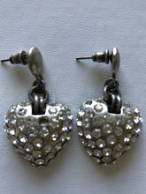 Load image into Gallery viewer, Crystal Heart Drop Earrings
