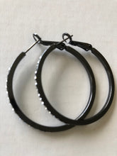 Load image into Gallery viewer, Crystal Hoop Earrings (many colour options)
