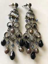 Load image into Gallery viewer, Pearl, Bead &amp; Crystal Drop Earrings (2 colours)

