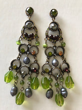 Load image into Gallery viewer, Pearl, Bead &amp; Crystal Drop Earrings (2 colours)
