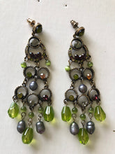 Load image into Gallery viewer, Pearl, Bead &amp; Crystal Drop Earrings (2 colours)
