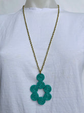 Load image into Gallery viewer, Vibrant Flower Bead Necklace (many colours)
