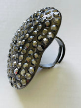 Load image into Gallery viewer, Crystal Encrusted Heart Ring
