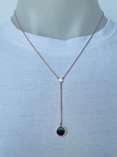 Load image into Gallery viewer, Circle Pendant Necklace (rose gold or silver)
