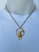 Load image into Gallery viewer, Bird on a Wire Necklace (Copper or Gold)
