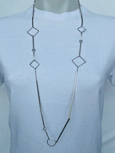 Load image into Gallery viewer, Circle, Diamond and Oval Necklace (4 colour options available)
