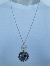 Load image into Gallery viewer, Floral &amp; Ring Necklace (lots of colours available)
