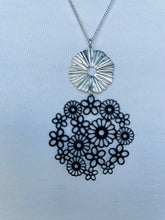 Load image into Gallery viewer, Floral &amp; Ring Necklace (lots of colours available)

