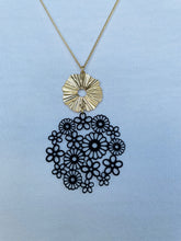 Load image into Gallery viewer, Floral &amp; Ring Necklace (lots of colours available)
