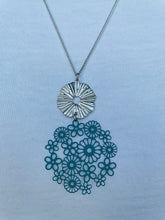Load image into Gallery viewer, Floral &amp; Ring Necklace (lots of colours available)
