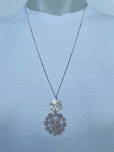 Load image into Gallery viewer, Floral &amp; Ring Necklace (lots of colours available)
