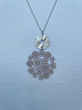Load image into Gallery viewer, Floral &amp; Ring Necklace (lots of colours available)
