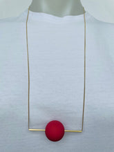 Load image into Gallery viewer, Ball &amp; Bar Necklace (colours available)
