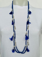 Load image into Gallery viewer, Bead &amp; Tassel Necklace (other colours)
