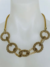 Load image into Gallery viewer, Circle &amp; Oval Link Necklace (gold or silver)
