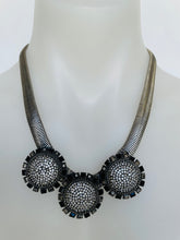 Load image into Gallery viewer, 3 Crystal Circle Necklace
