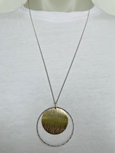 Load image into Gallery viewer, Ring and Circle Necklace (Gold or Silver)
